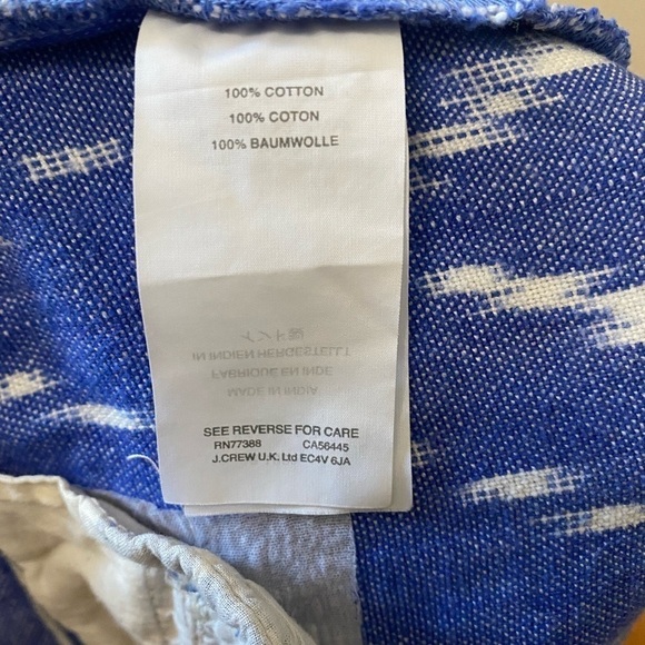 J. Crew Womens Sunfaded Ikat Print Cotton Shorts - Picture 4 of 7